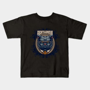 Gentleman cat Kids T-Shirt